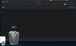 mac trash icon missing from dock