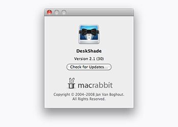  MacRabbit, Taking Care of Desktop Clutter With DeskShade