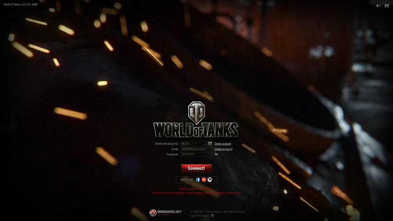  Cannot Log Into Server After World of Tanks 9.1.9.1 Update